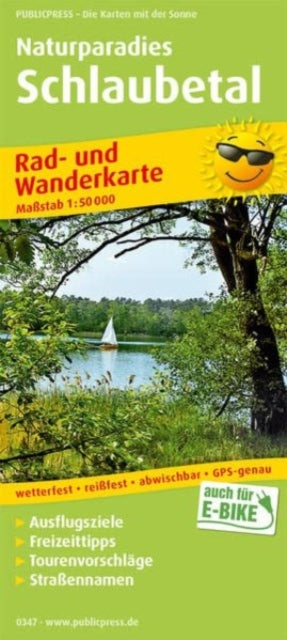 Schlaubetal natural paradise, cycling and hiking map 1:50,000