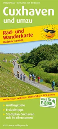 Cuxhaven and around, cycling and hiking map