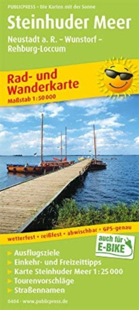 Steinhuder Meer, cycling and hiking map 1:50,000