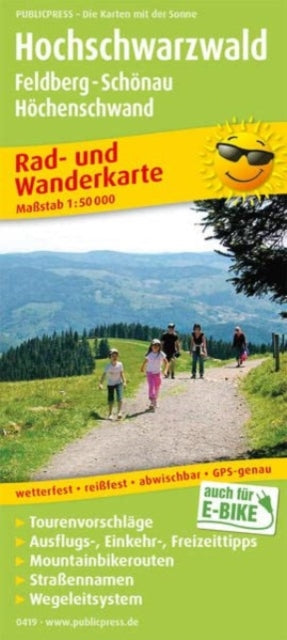 Upper Black Forest, cycling and hiking map 1:50,000