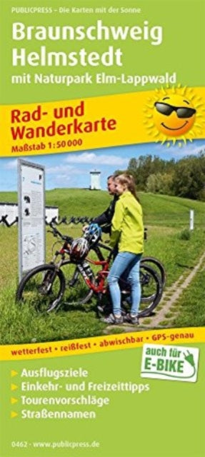 Braunschweig - Helmstedt, cycling and hiking map 1:50,000