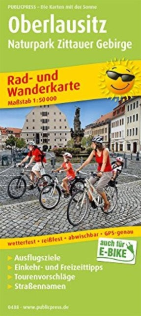 Upper Lusatia, cycling and hiking map 1:50,000