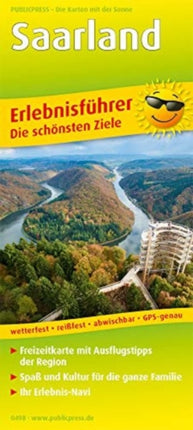 Saarland, adventure guide and map 1:120,000