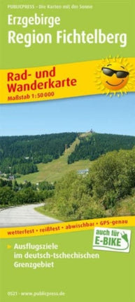 Ore Mountains - Fichtelberg region, cycling and hiking map 1:50,000