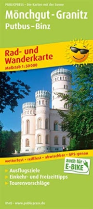 Moenchgut - Granitz, cycling and hiking map