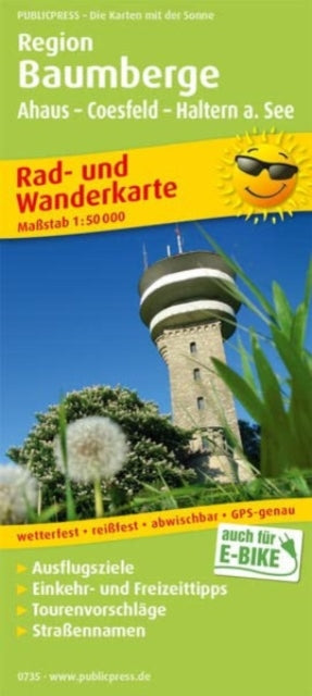 Baumberge region, cycling and hiking map 1:50,000