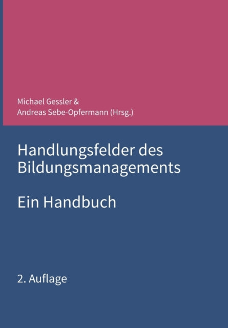 Handlungsfelder des Bildungsmanagements