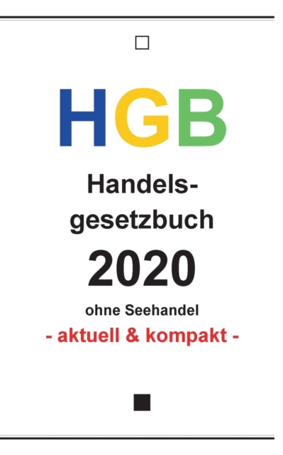 Hgb: Handelsgesetzbuch 2020