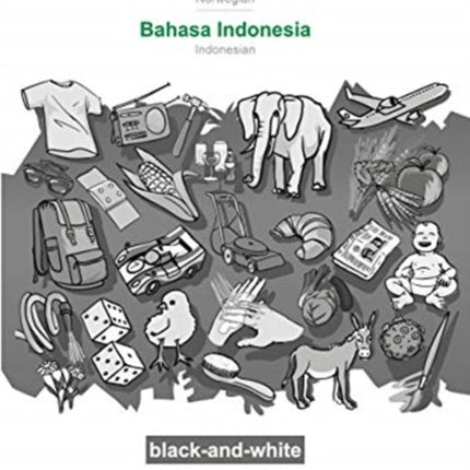 BABADADA black-and-white, norsk - Bahasa