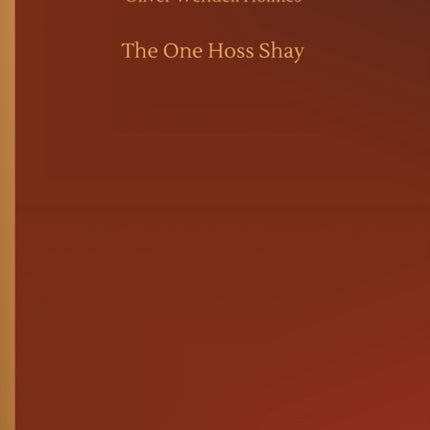 The One Hoss Shay