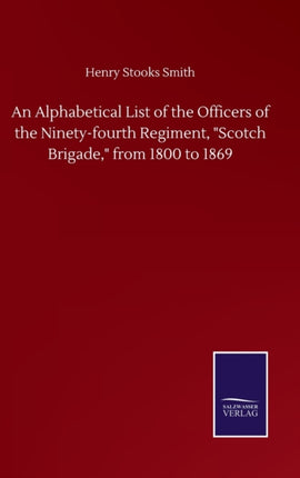 An Alphabetical List of the Officers of the