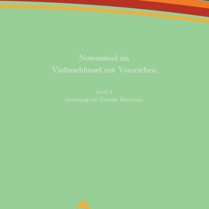 Notenrätsel im Violinschlüssel mit Vorzeichen