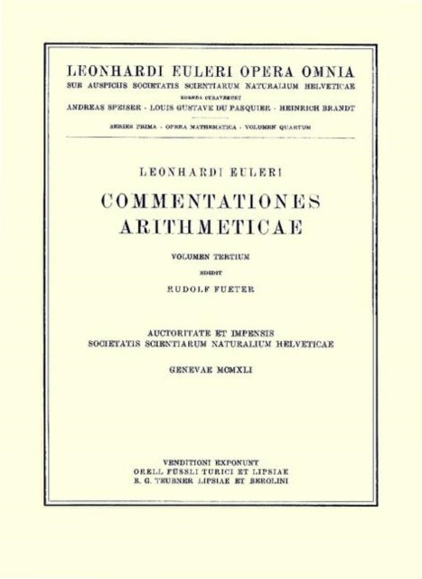 Commentationes arithmeticae 2nd part