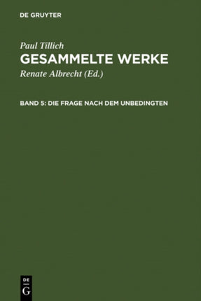 Die Frage nach dem Unbedingten