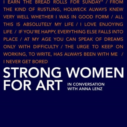Strong Women for Art: In conversation with Anna Lenz