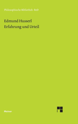 Erfahrung und Urteil: Untersuchungen zur