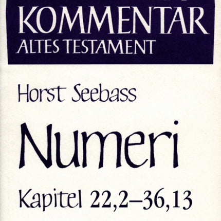 Numeri (Kapitel 22,2-36,13)