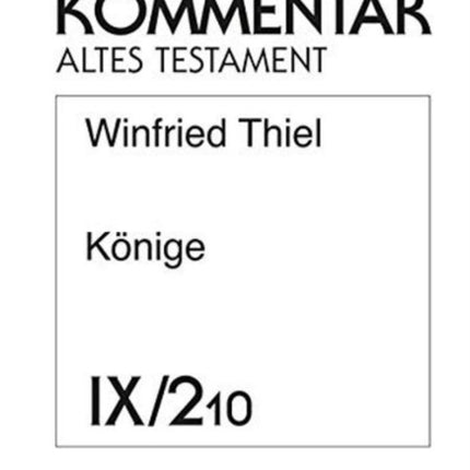 Biblischer Kommentar Altes Testament - Ausgabe in Lieferungen: 10. Lieferung (22,39-54), Einleitung, Register