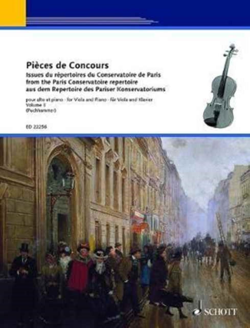 Pices de Concours  from the Paris Conservatoire repertoire  viola and piano  part and score  Vol 3  ED 22256