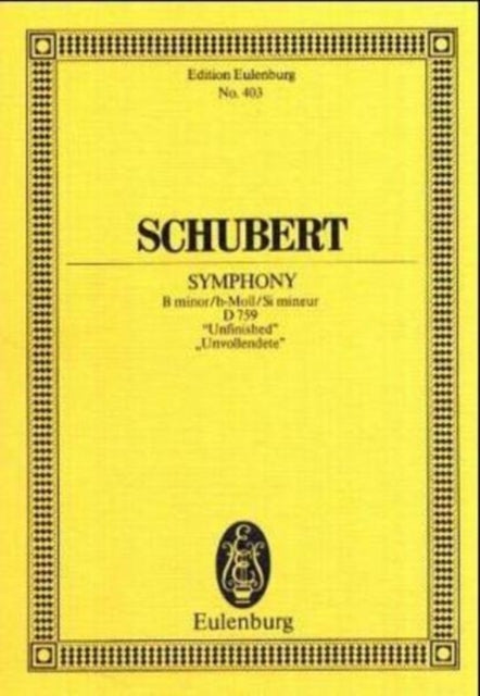 Symphony No8 in b minor D 759 Miniature Score