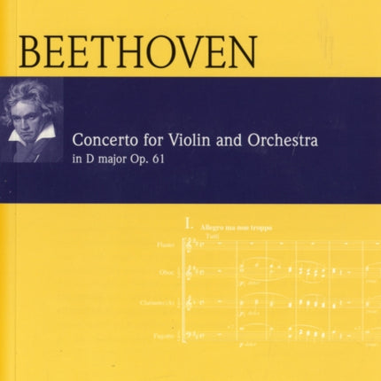 Concerto in D Major Op 61 for Violin and Orchestra Eulenburg AudioScore Eulenburg AudioScore Series