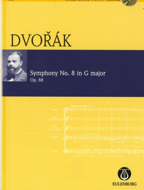 Symphony No 8 in G Major Study Score with CD Op 88 for Orchestra Eulenburg AudioScore Series