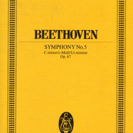 Symphony No 5 C minor op 67  orchestra  study score  ETP 402