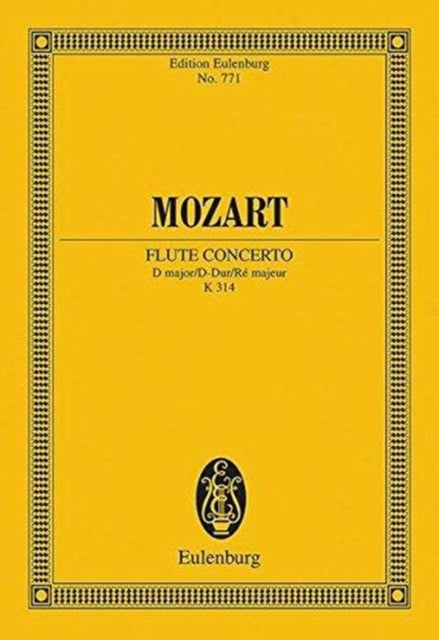 Concerto for Flute  Orchestra in D Major K314 Miniature Score