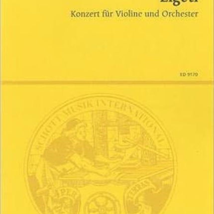 Concerto for Violin and Orchestra Study Score