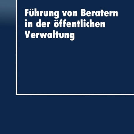 Führung von Beratern in der öffentlichen Verwaltung