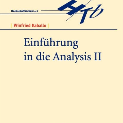 Einführung in die Analysis II