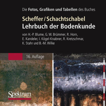 Die Abbildungen Des Buches: Scheffer/Schachtschabel: Lehrbuch Der Bodenkunde