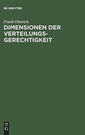 Dimensionen Der Verteilungsgerechtigkeit