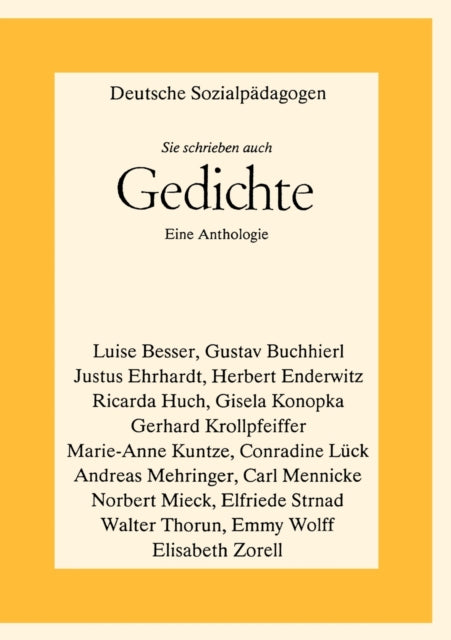 Deutsche Sozialpädagogen - Sie schrieben auch