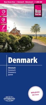 Reise KnowHow Landkarte Dänemark  Denmark 1300.000