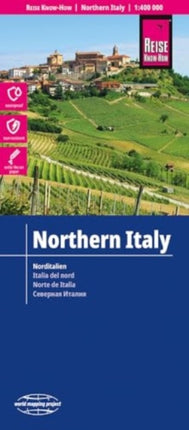 Reise KnowHow Landkarte Italien Nord  Northern