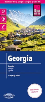 Reise KnowHow Landkarte Georgien  Georgia 1350.000