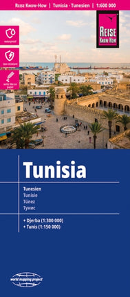 Reise KnowHow Landkarte Tunesien  Tunisia