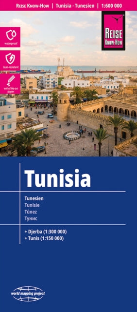 Reise KnowHow Landkarte Tunesien  Tunisia
