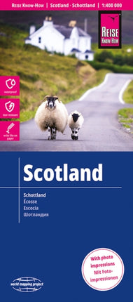Reise KnowHow Landkarte Schottland  Scotland 1400.000