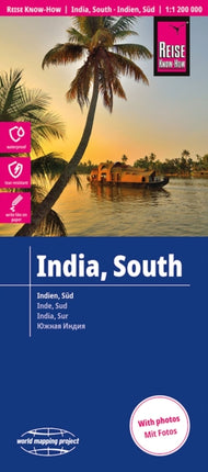 Reise KnowHow Landkarte Indien Süd  India South 11.200.000