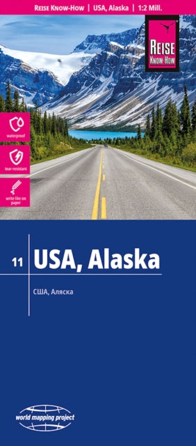 Reise KnowHow Landkarte USA 11 Alaska 12.000.000