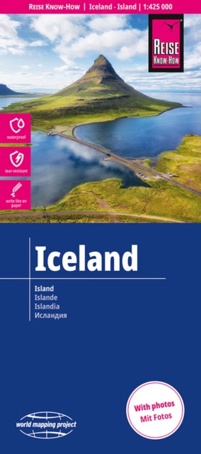 Reise KnowHow Landkarte Island  Iceland 1425.000