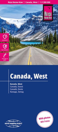 Reise KnowHow Landkarte Kanada West  Canada West 11.900.000