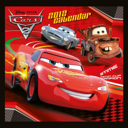 2012 Disney Cars 2 Grid Calendar