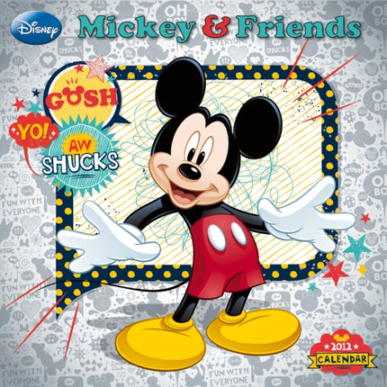 2012 Mickey  Friends Grid Calendar