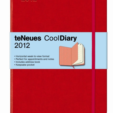 2012 RedSquares Red CoolDiary Med