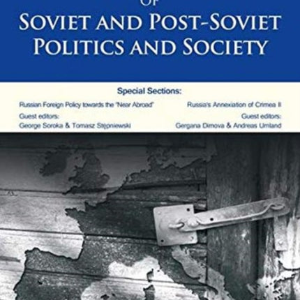 Journal of Soviet and Post-Soviet Politics and Society: Volume 6, No. 2