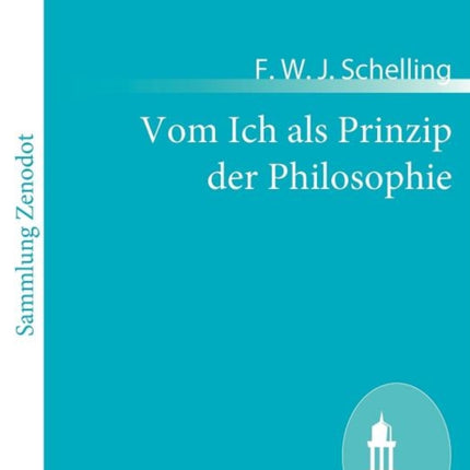Vom Ich als Prinzip der Philosophie