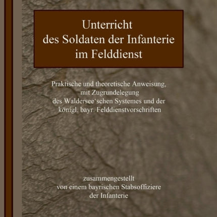 Unterricht Des Soldaten Der Infanterie